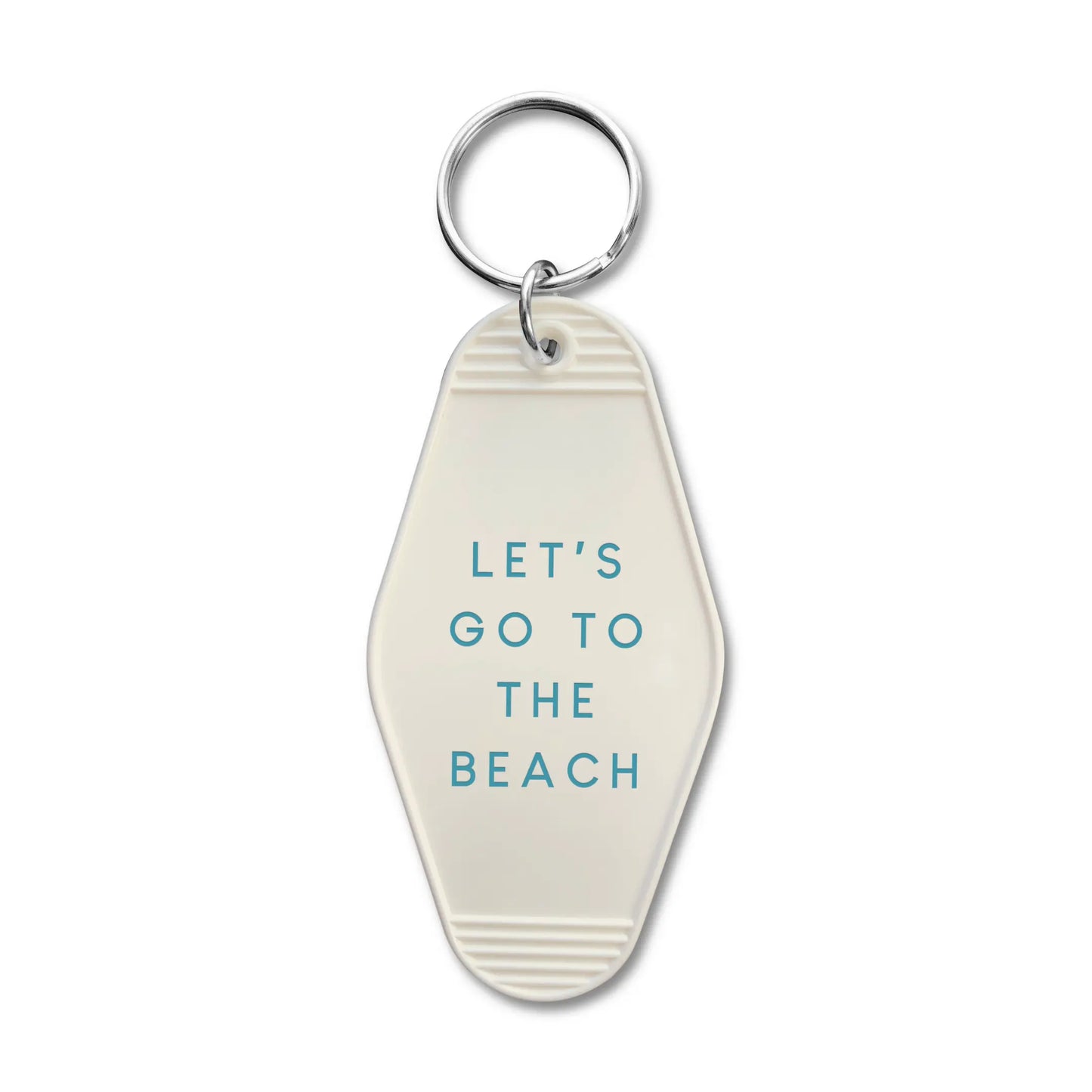 Beach Retro Hotel Keychain - Let's Go To The Beach Declaration & Co