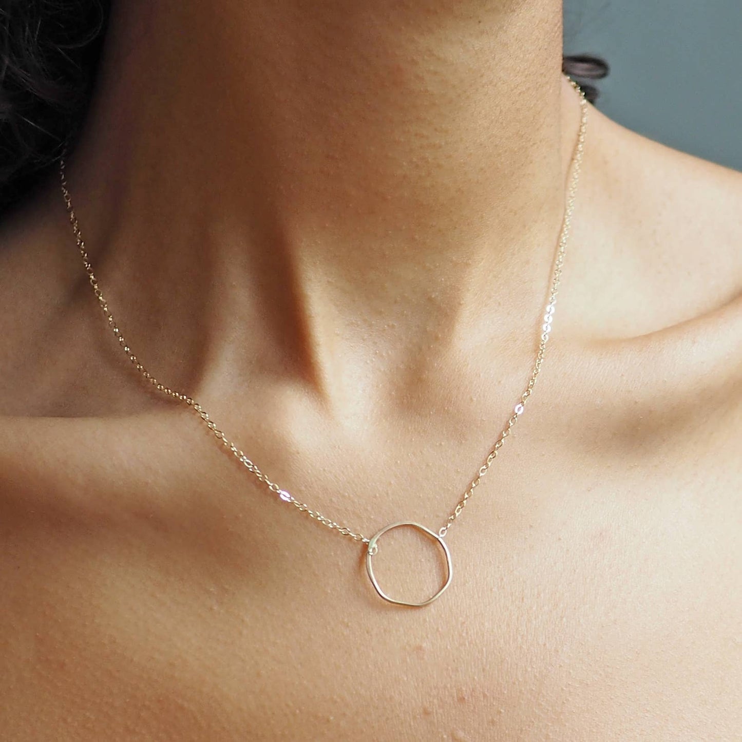 Imperfect Circle Necklace Britta Ambauen Jewelry