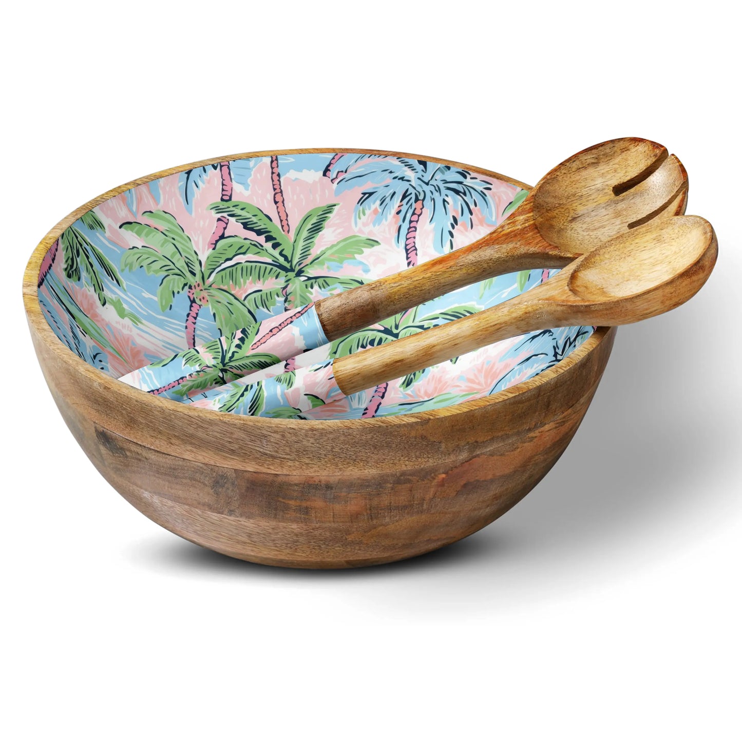 Pink Palm 12" Decorative Bowl My Casita
