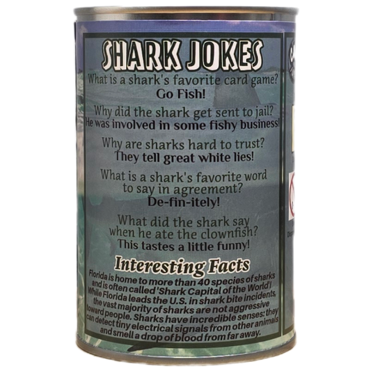Finley the Canned Shark - Plush Canned Gifts