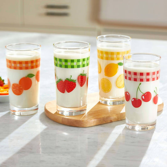 Juice Glasses, 11-ounce, Assorted, Set of 4