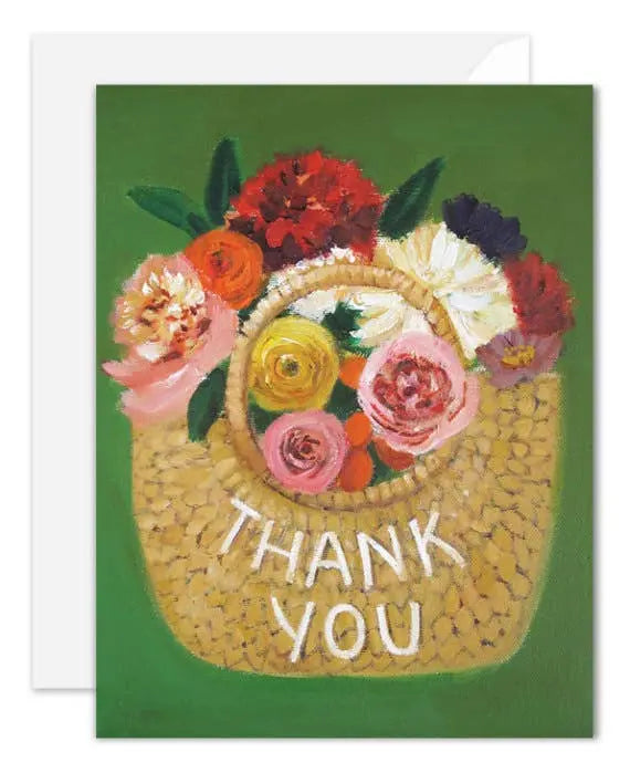 Thank You Basket Card JANET HILL STUDIO