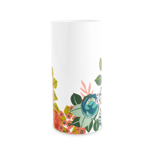 Cylinder Vase, Garden Blooms