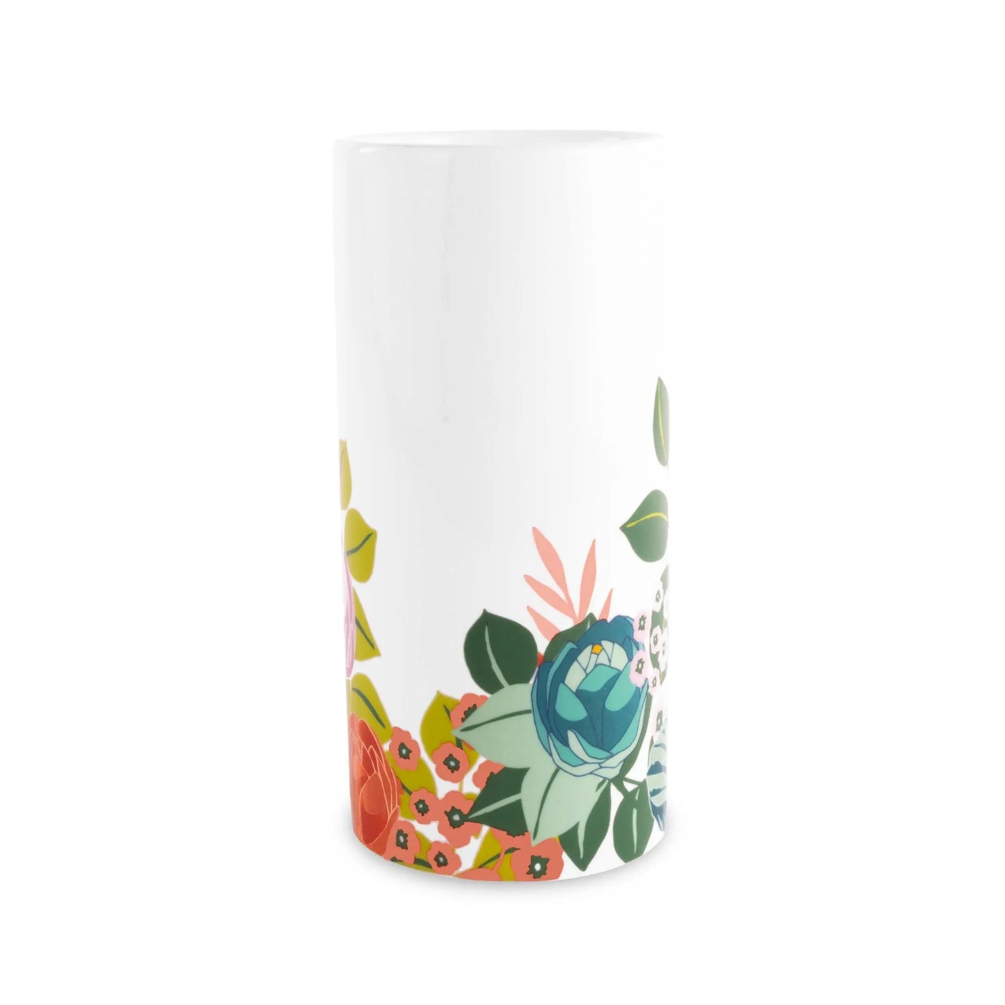 Cylinder Vase, Garden Blooms Steel Mill and Co.