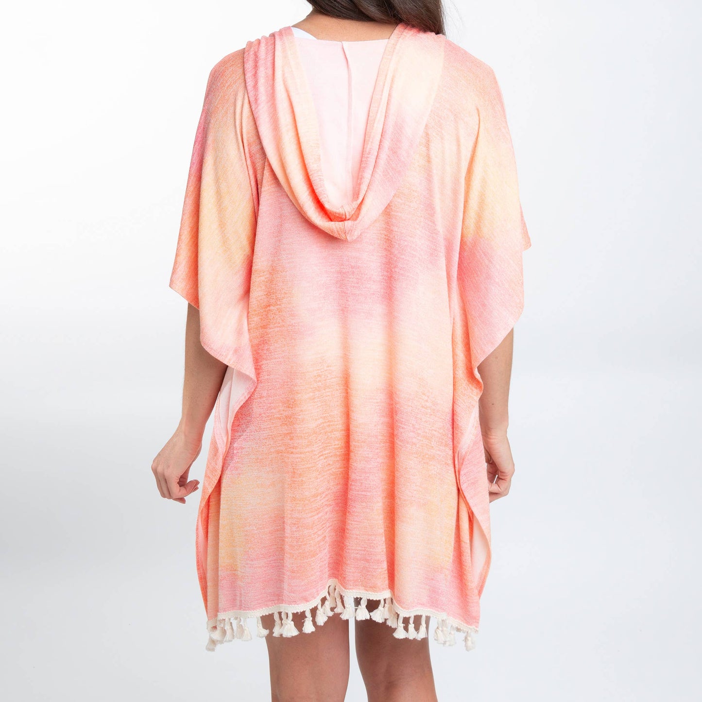 Naomi One Size Hooded Poncho Swimsuit Cover Up Elsie & Zoey