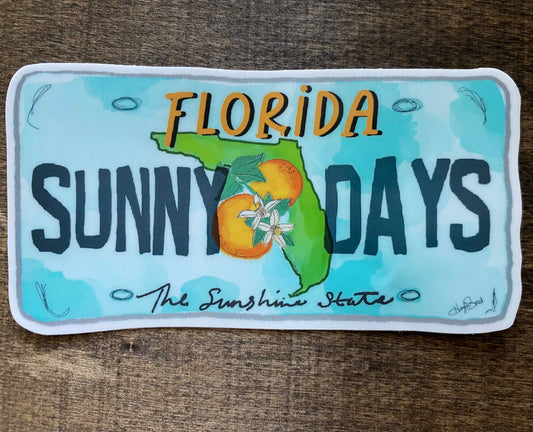 Florida Sunny Days Sticker Art By Hayle