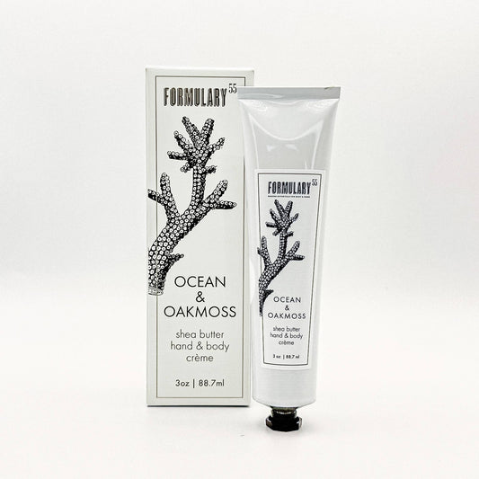Ocean & Oakmoss - Shea Butter Hand and Body Creme Tube Formulary 55