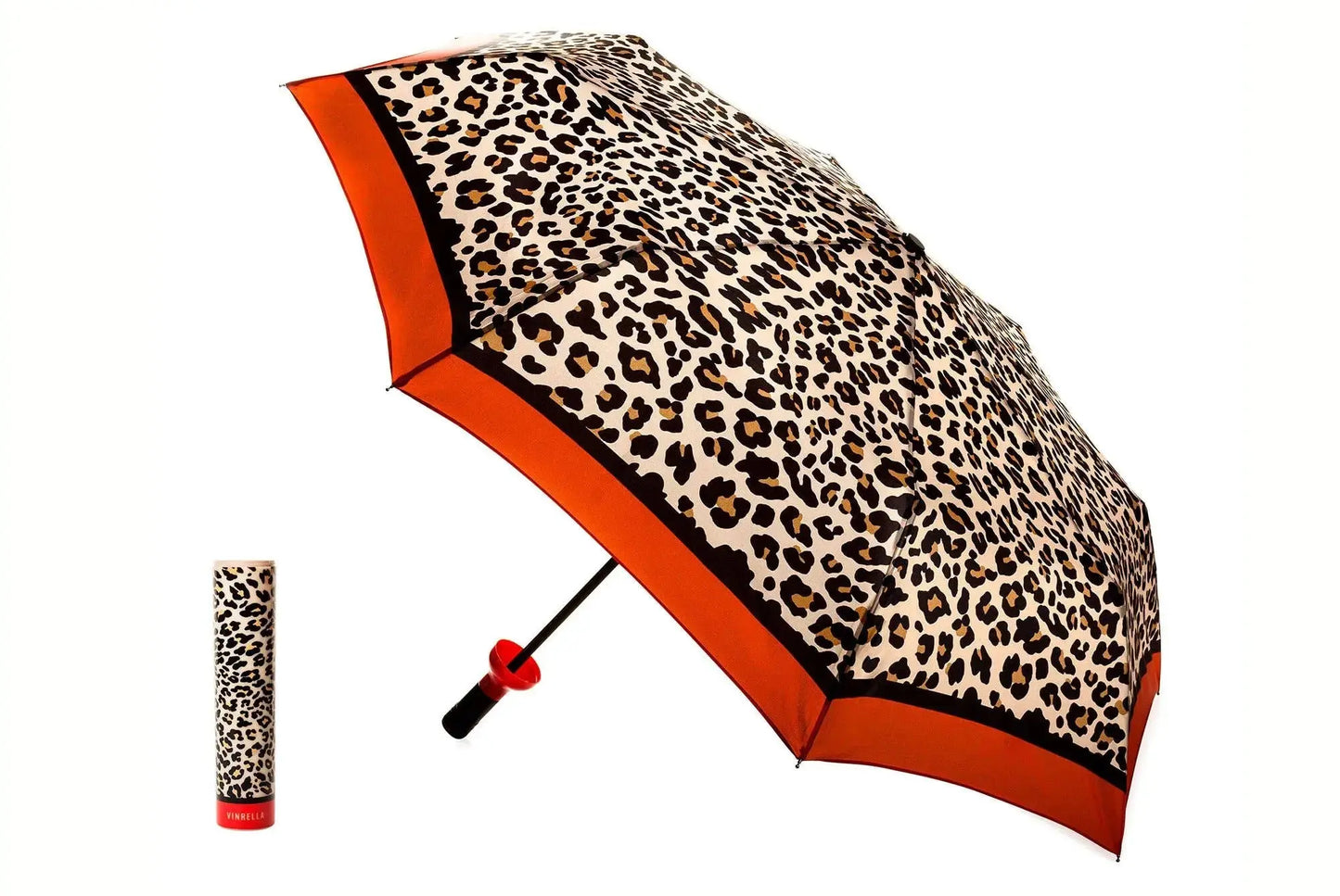 Leopard Print Bottle Umbrella Vinrella