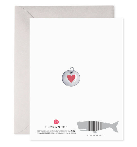 Pet Collar | Dog Sympathy Condolence Greeting Card E. Frances Paper