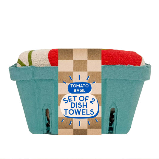 TOMATO BASIL (Tomato, Basil) - Tea Towel Set of 2 The Neighborgoods