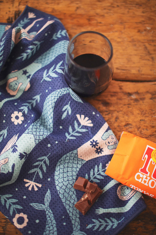 Mermaids | Kitchen Tea Towel Quick Dry Trek Light