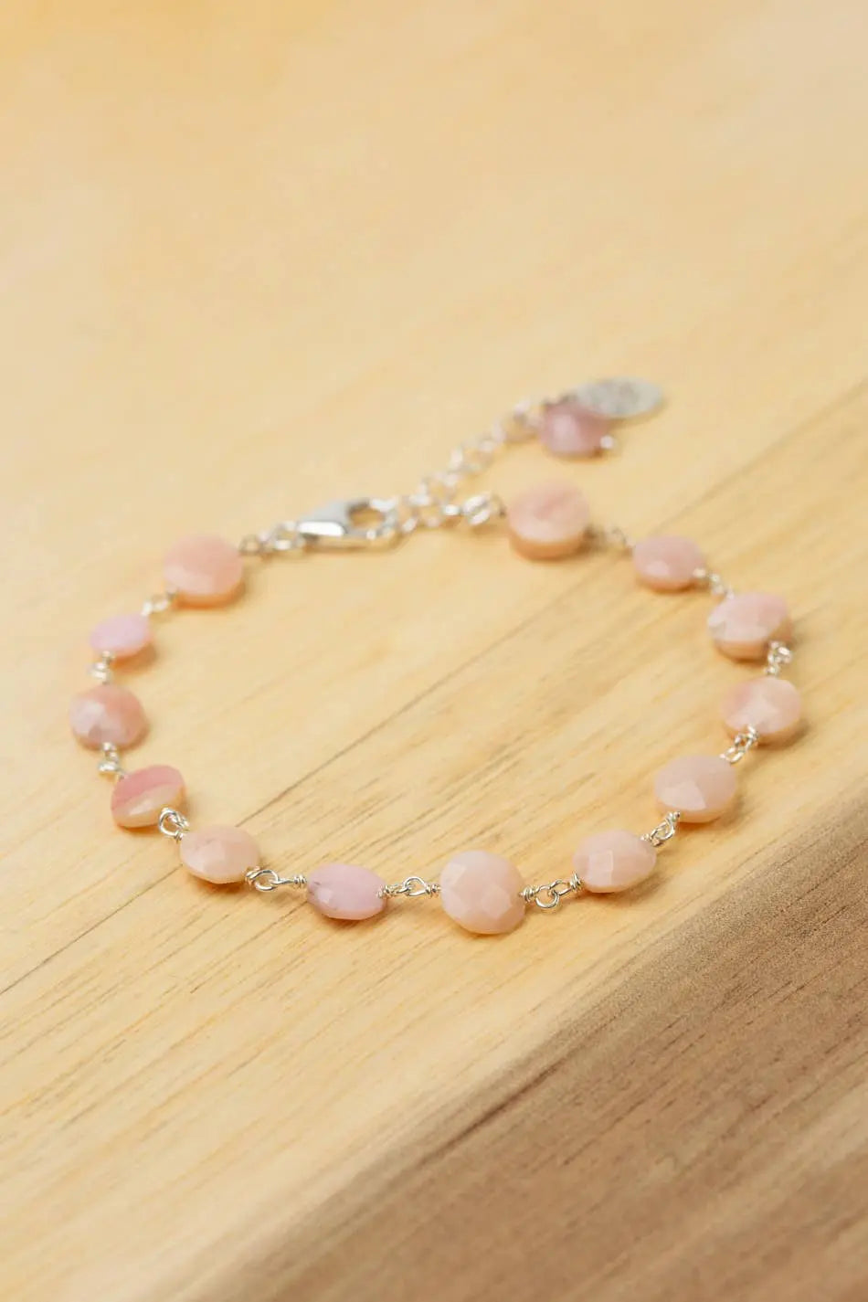 Embrace 7-8 Pink Opal Simple Bracelet Anne Vaughan Designs Jewelry