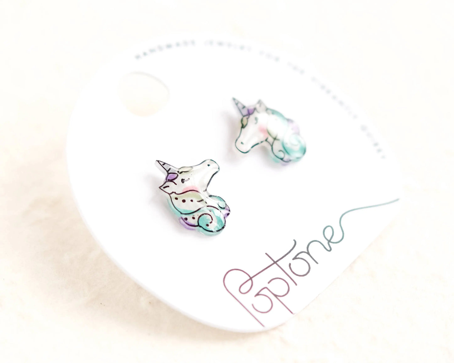 Unicorn Stud Earrings Poptone Co.