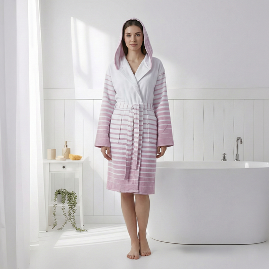 Paradis Bathrobe Turkish Cotton Terryback Quikdry Resort Robe