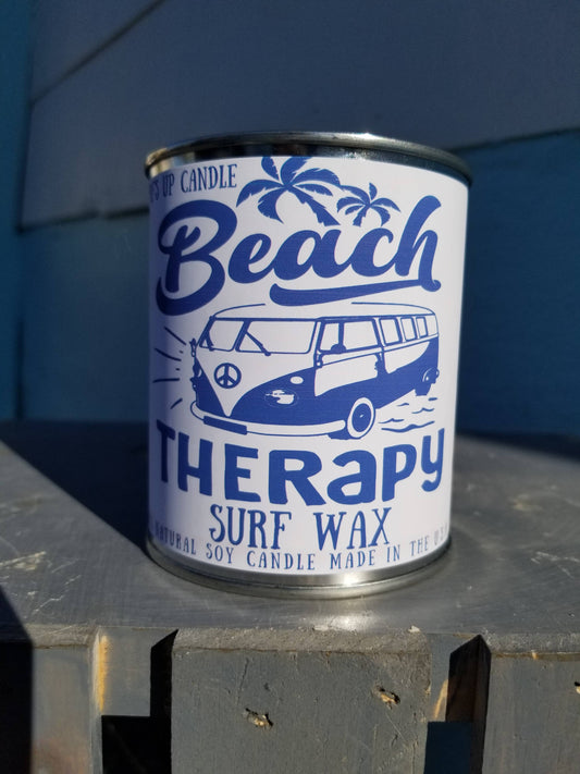 Beach Therapy Surf Wax Paint Can Candle