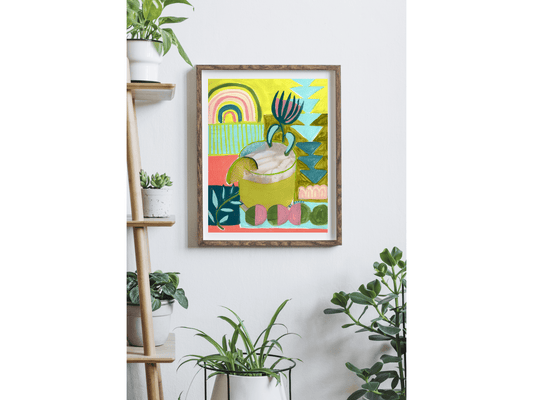 Margarita Cocktail Print Framed 8.x10 El Baker Art