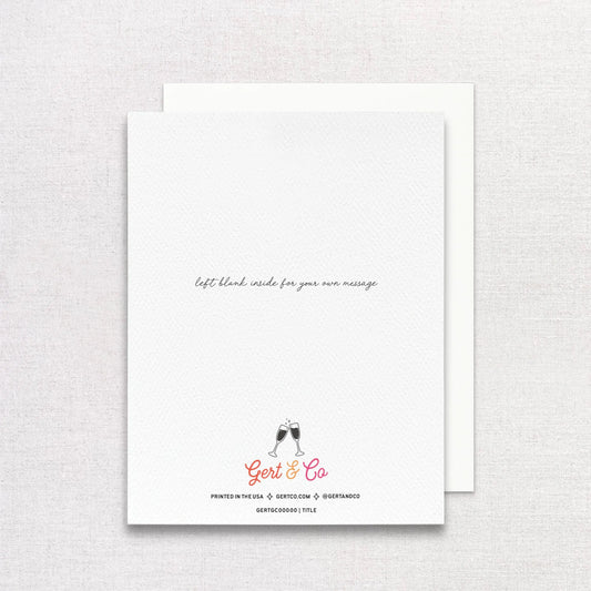 You're The Best Greeting Card | Gold Foil Thank You Card Gert & Co