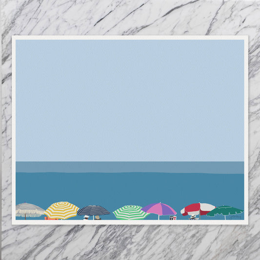 Beach Umbrellas Art Print