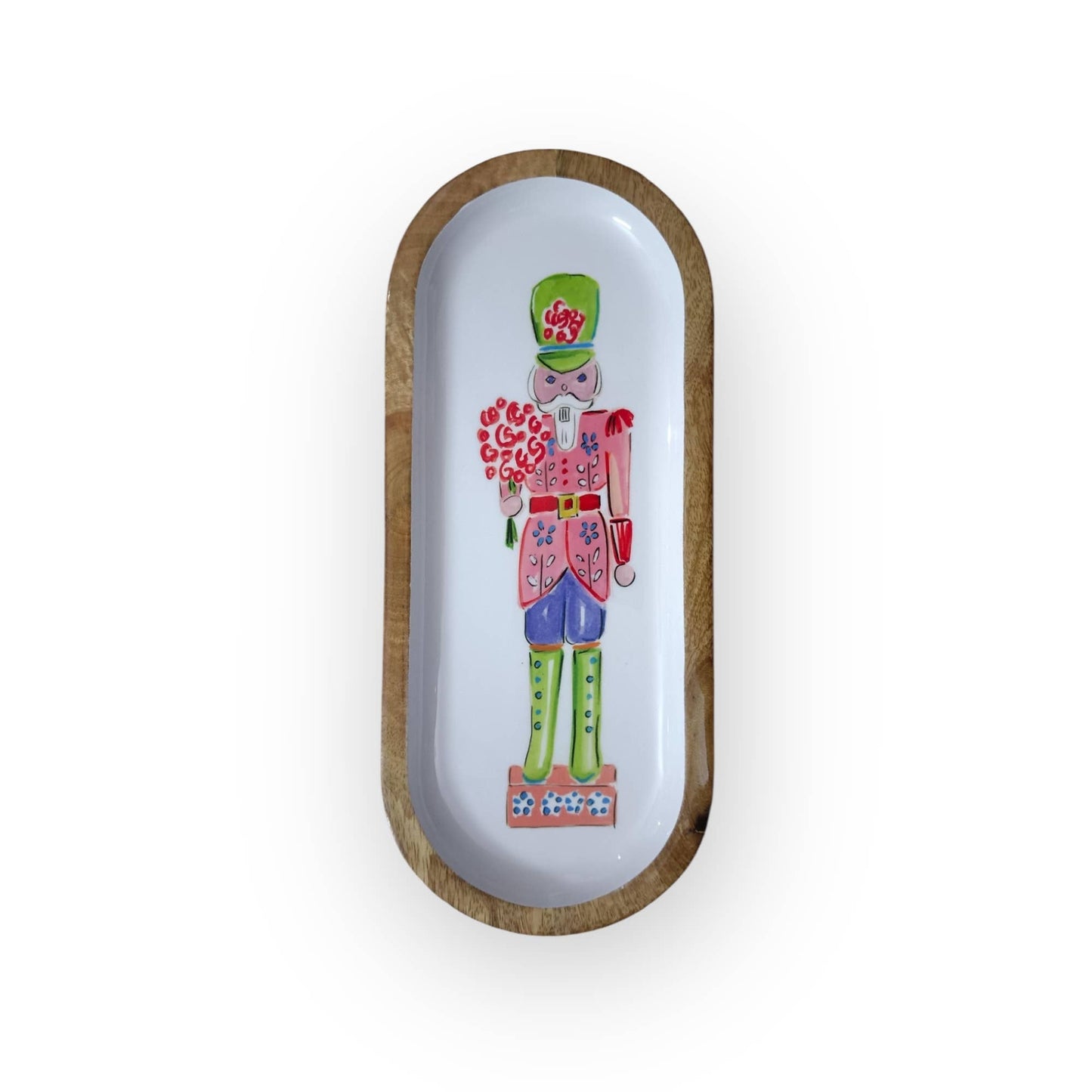 13" Preppy Nutcracker Oblong Tray My Casita