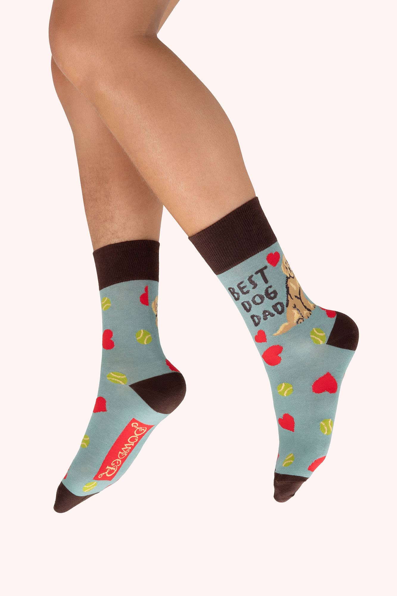 Best Dog Dad Men's Socks Powder Design inc - US