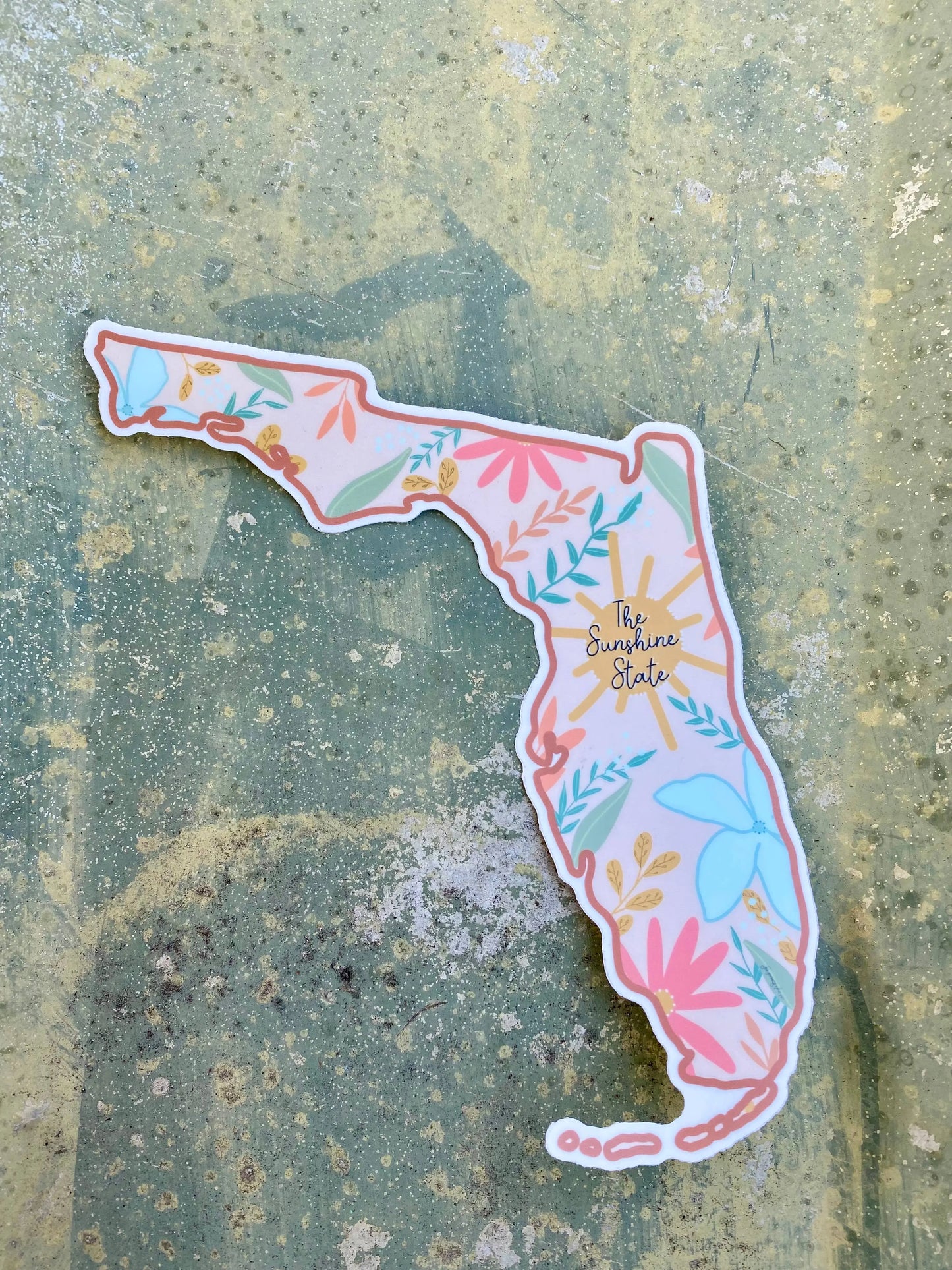 The Sunshine State Florida Sticker Large Art By Hayle