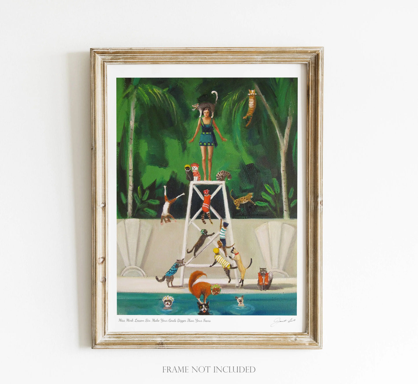 Miss Mink Lesson 6 Art print JANET HILL STUDIO