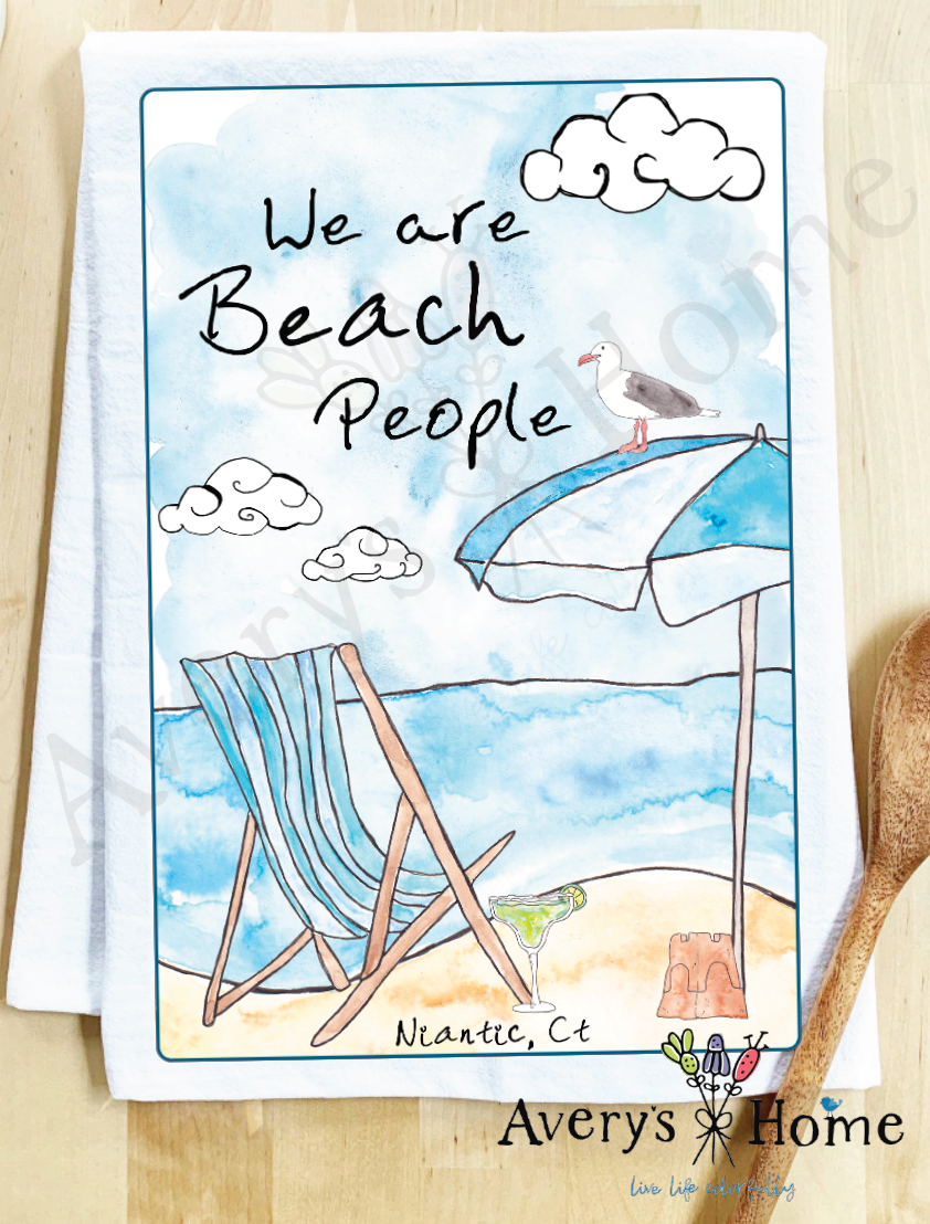 We Are Beach People Ocean Tea Towel Avery's Home