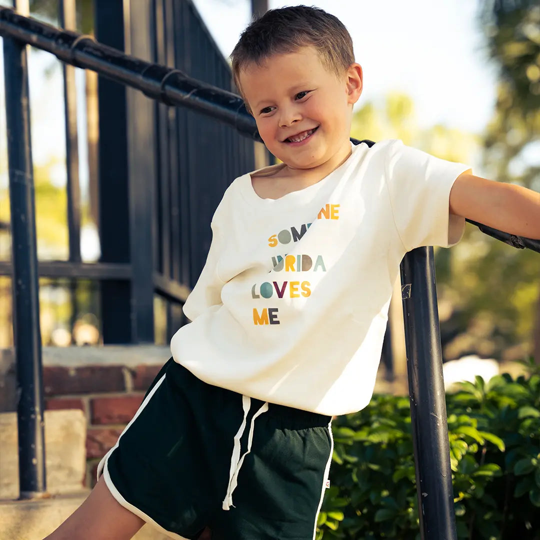 Someone in FL Loves Me Florida Kids Gift Cotton Tee Shirt Emerson and Friends