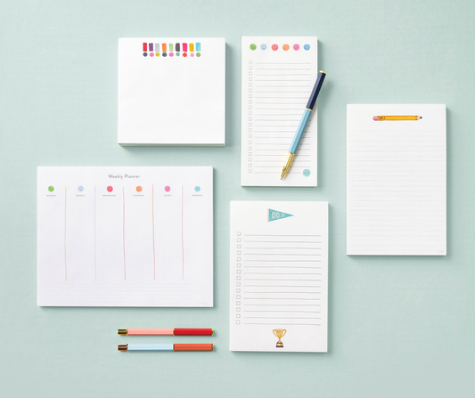 Happy Dots Exclamation Chunky Notepad – *New Size* E. Frances Paper