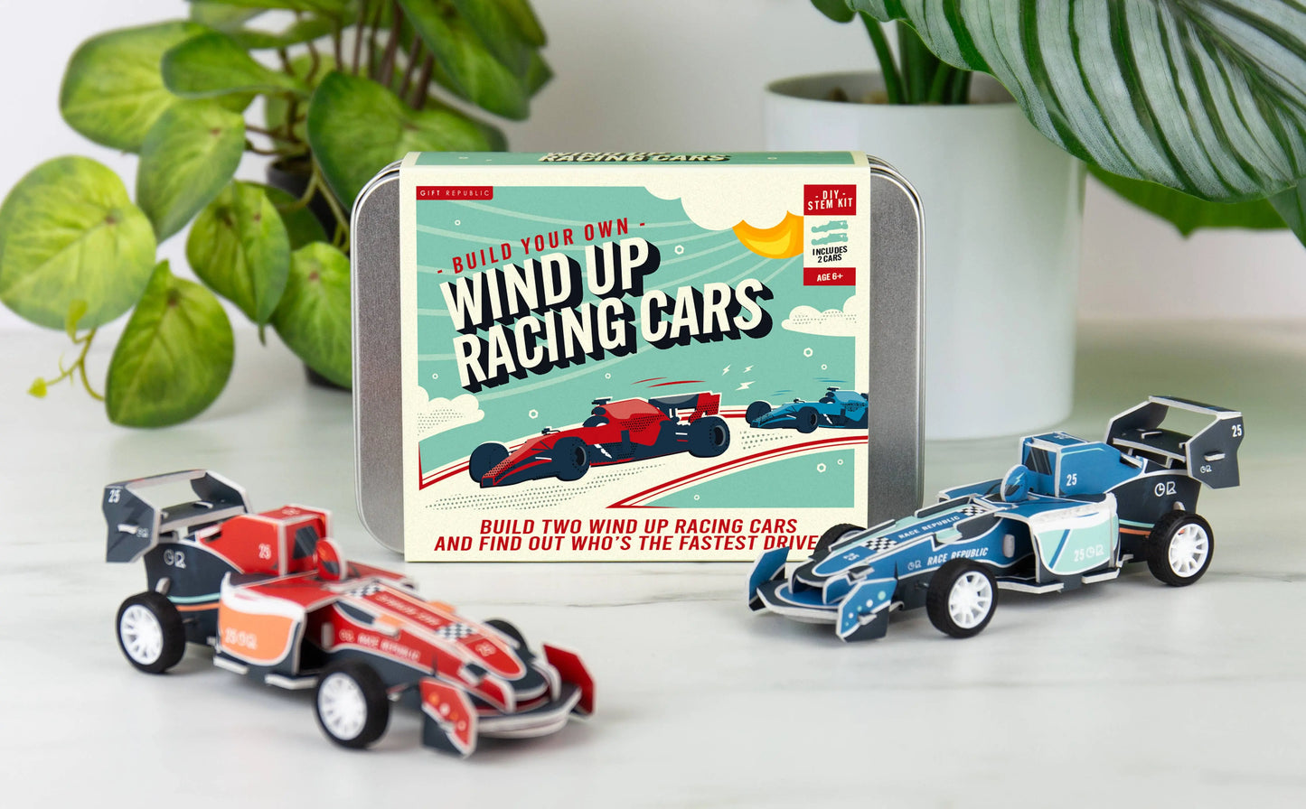 Build Your Own Wind Up Race Cars Gift Republic