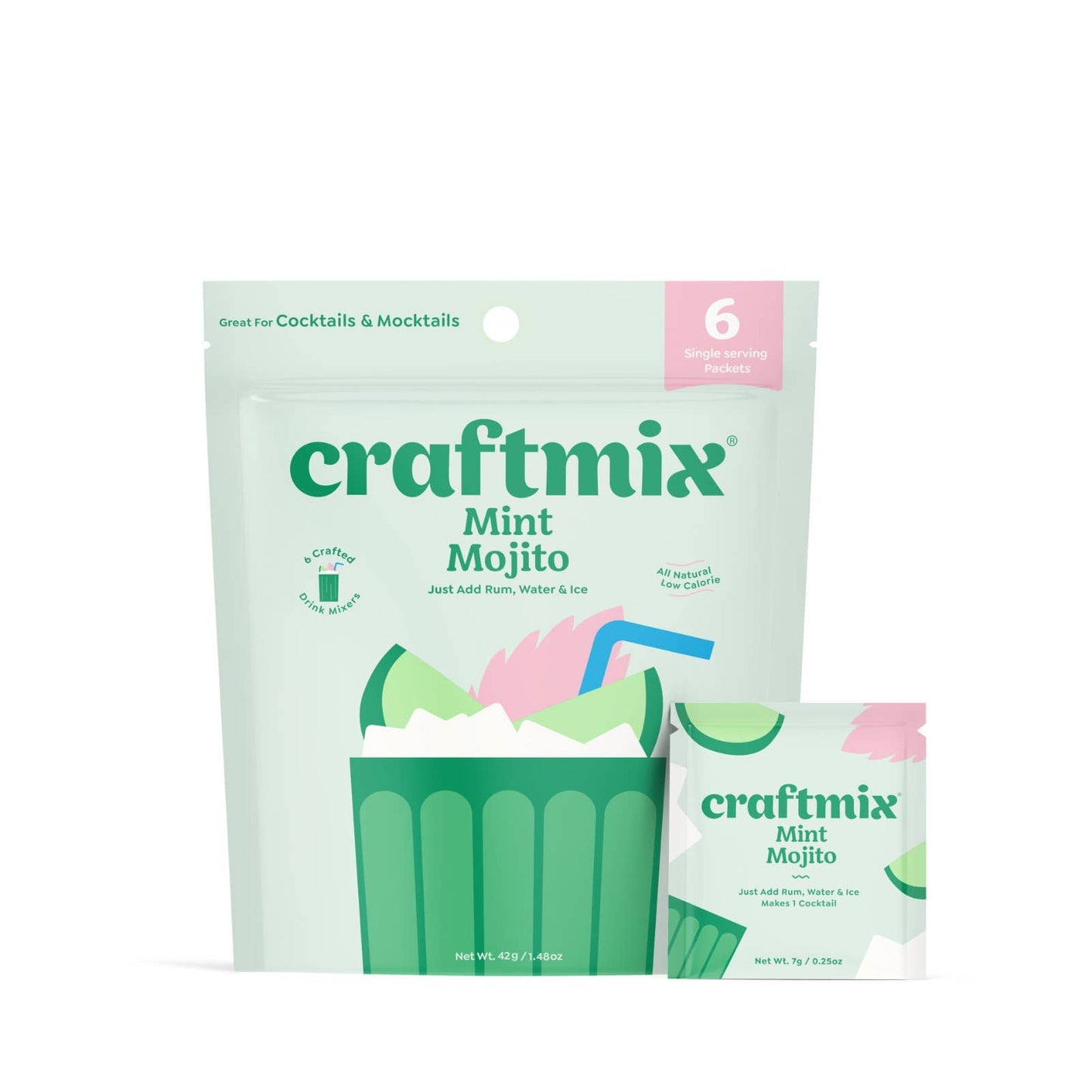 Mint Mojito Cocktail / Mocktail Mixer - 6 Servings Multipack Craftmix