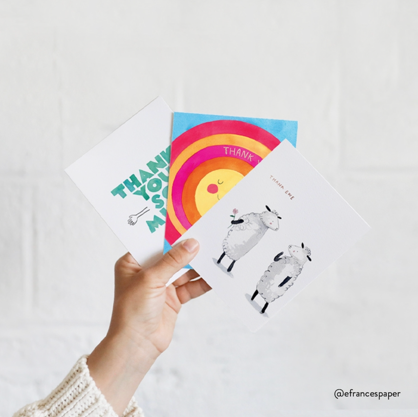 Ocean of Thanks Greeting Card E. Frances Paper