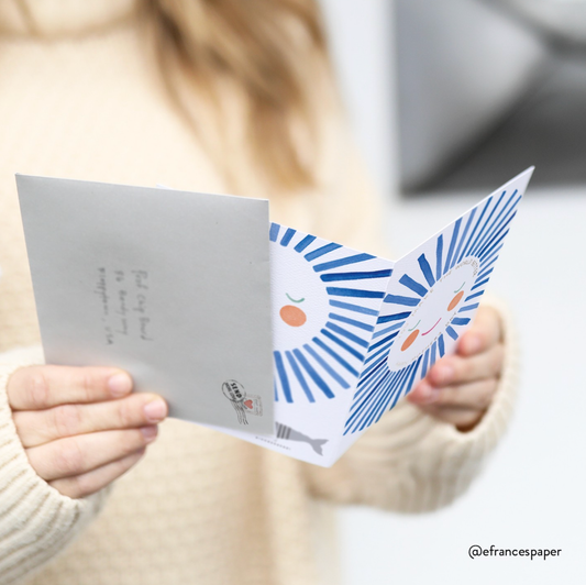 Hold Your Umbrella | Condolence Greeting Card E. Frances Paper