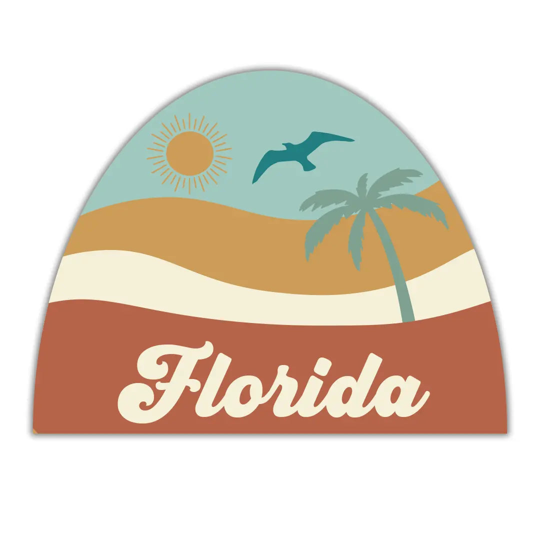 Florida Beach Vacation Sticker Emerson and Friends