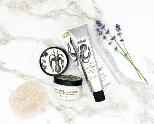Sea Salt & Lavender - Shea Butter Hand & Body Creme Tube Formulary 55