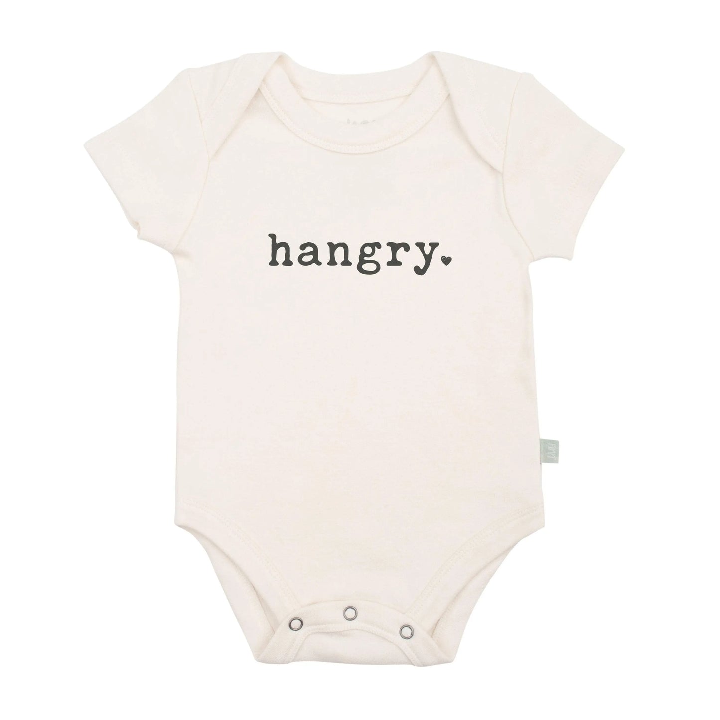 Baby graphic organic onesie | hangry Finn + Emma