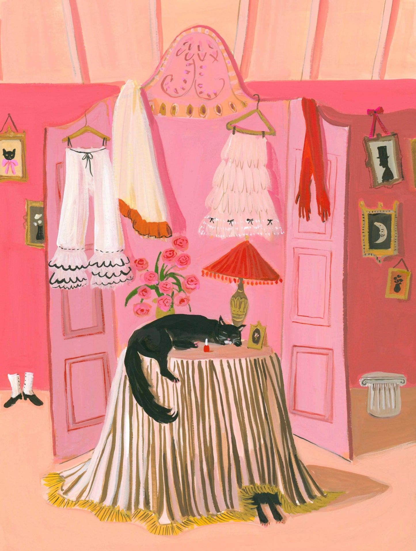 Catnip. 8.5"x11" Art Print JANET HILL STUDIO