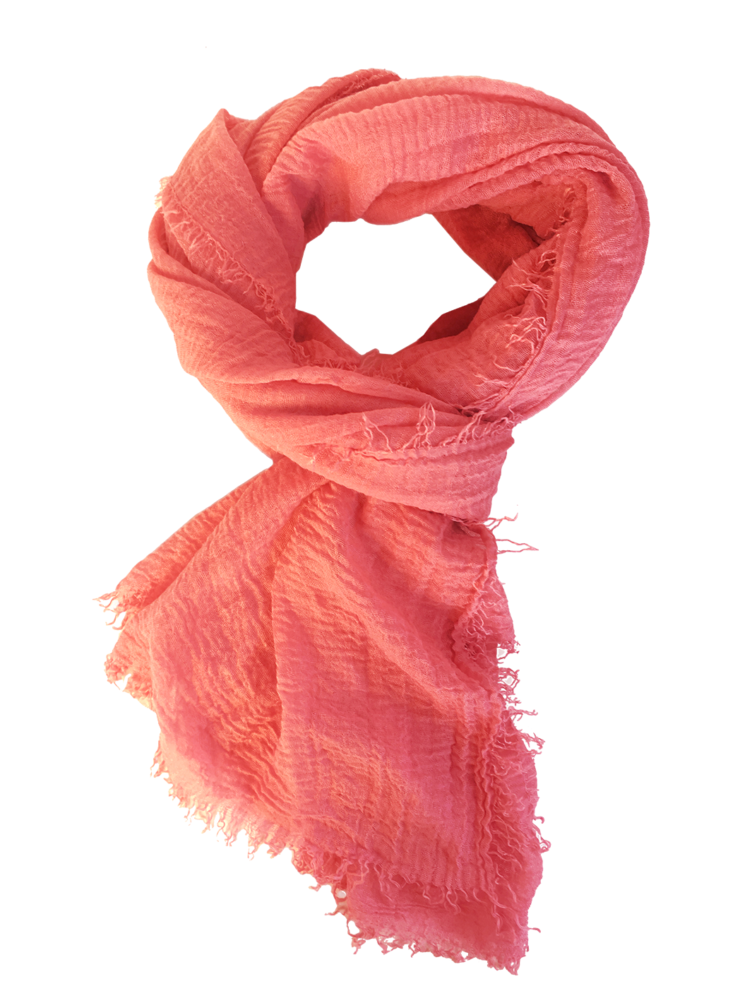 Salmon Boho Scarf Rubyzaar