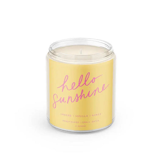 Hello Sunshine - 8oz Soy Candle Poured Goods