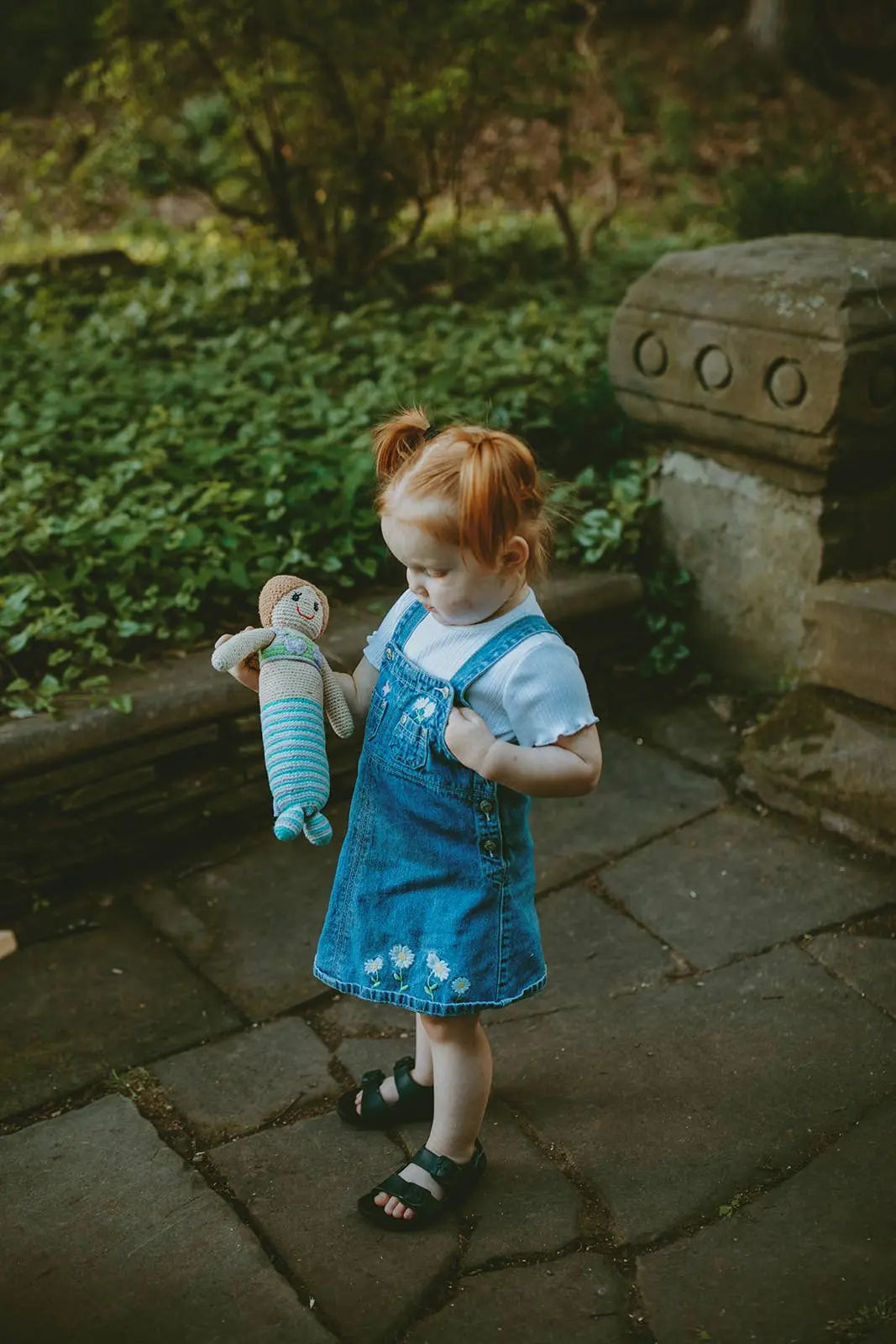 Handmade Mermaid Doll in Turquoise Pebble