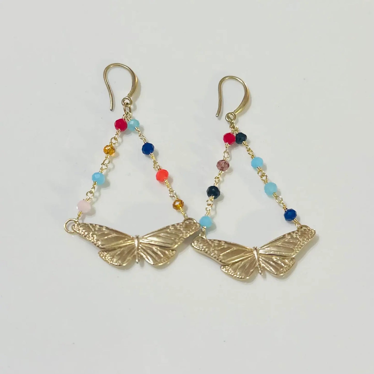 Meadow Butterfly Chandelier Earring Multi Gem Santore Jewelry