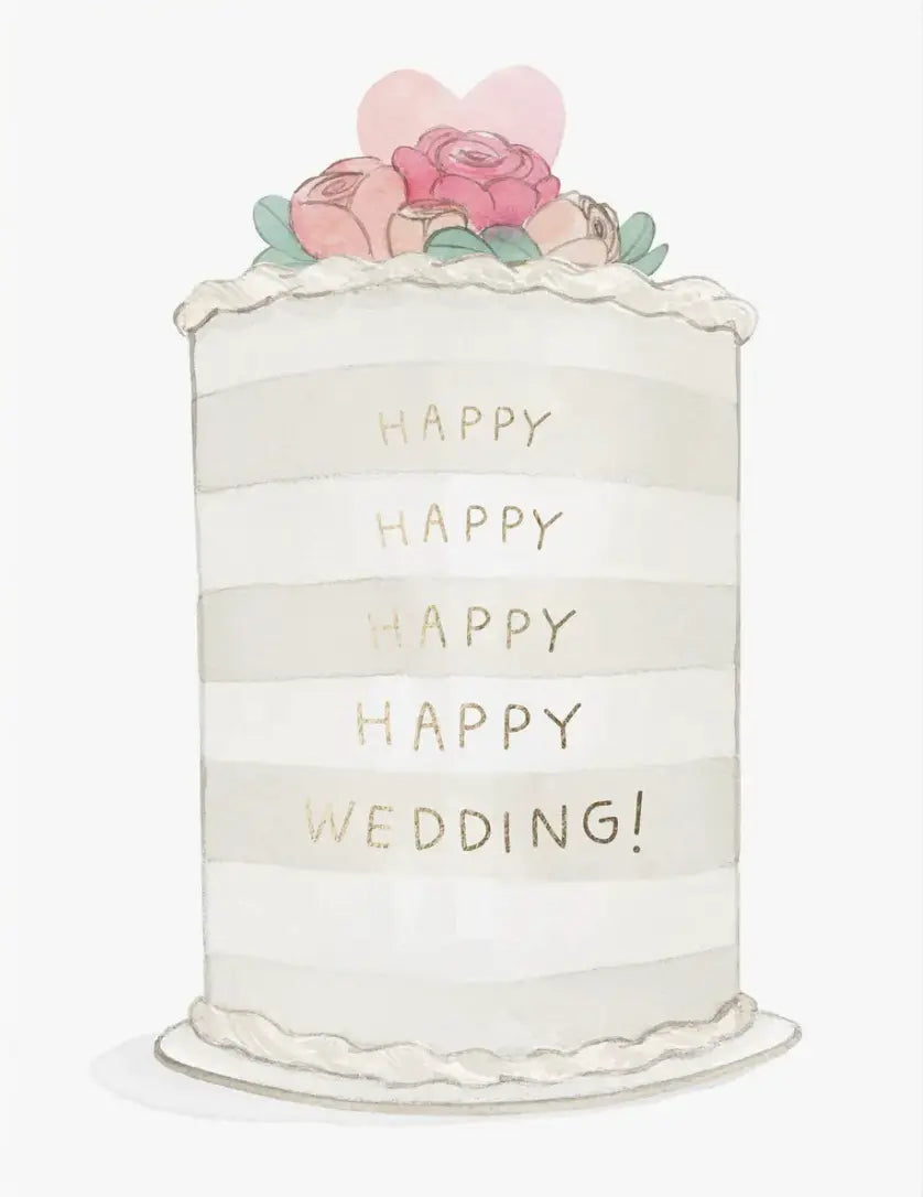 Frosted Wedding Greeting Card E. Frances Paper