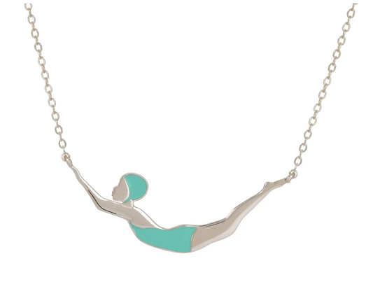 Mini Swimmer Silver Whimsy Jewelry