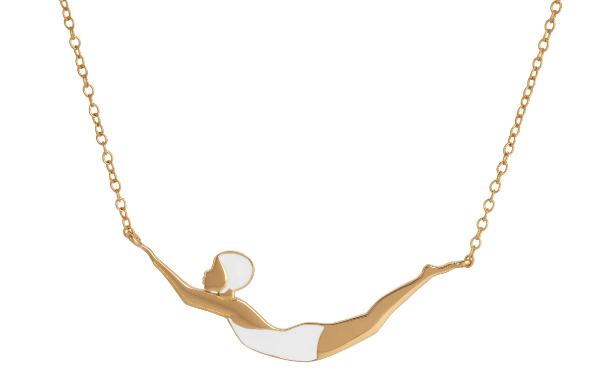 Mini Swimmer Gold Whimsy Jewelry