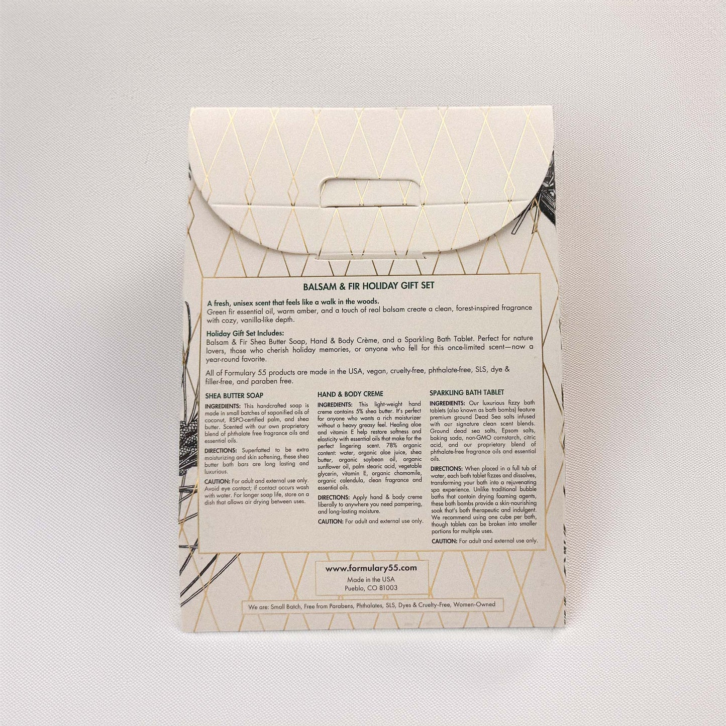 Balsam & Fir Christmas Gift Set Formulary 55