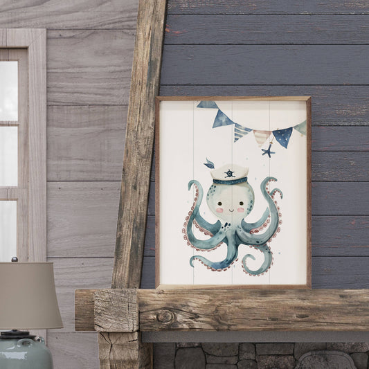 Cute Sailor Octopus