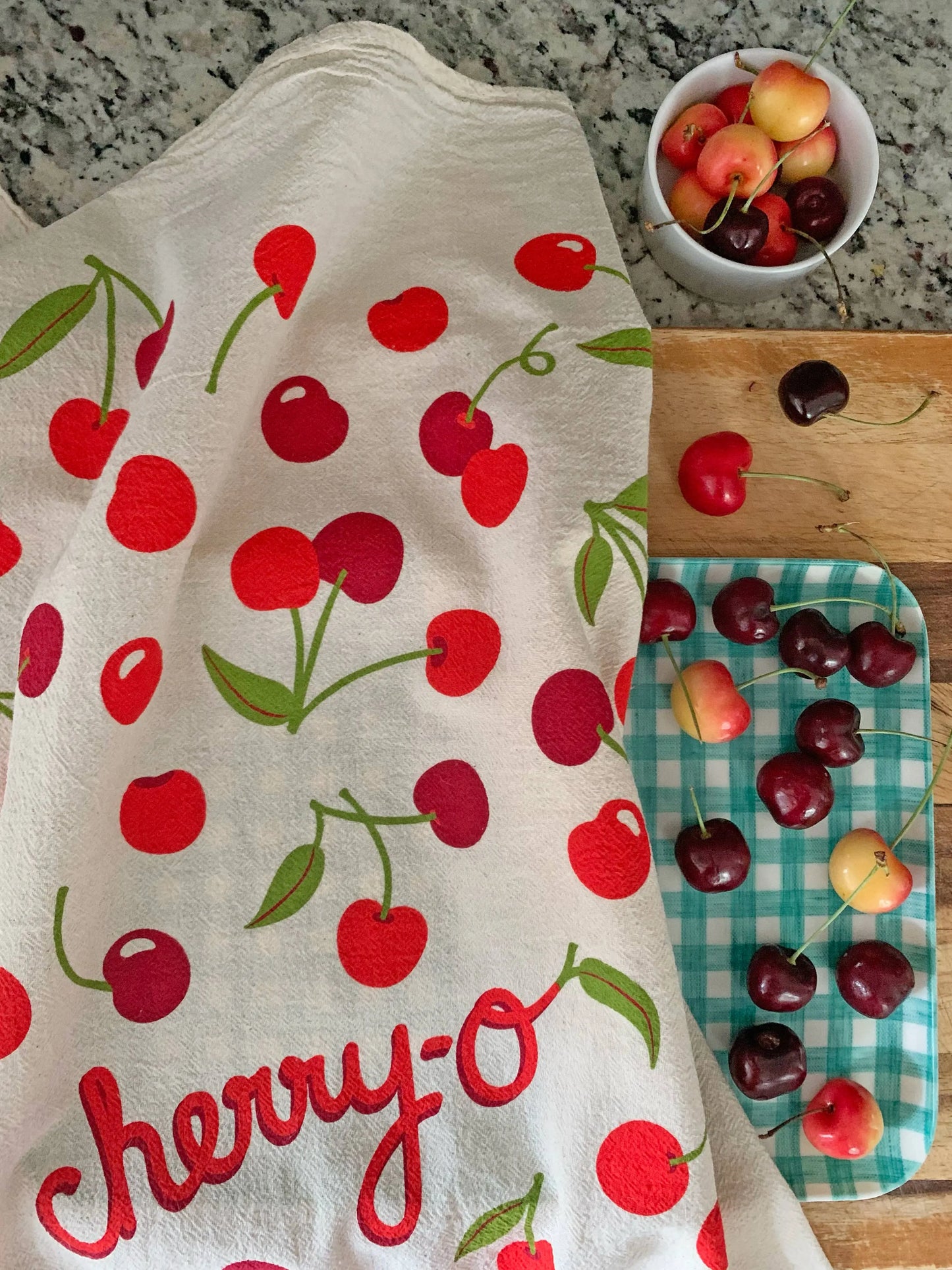 Cherry - Tea Towel + Sponge Cloth Set The Neighborgoods