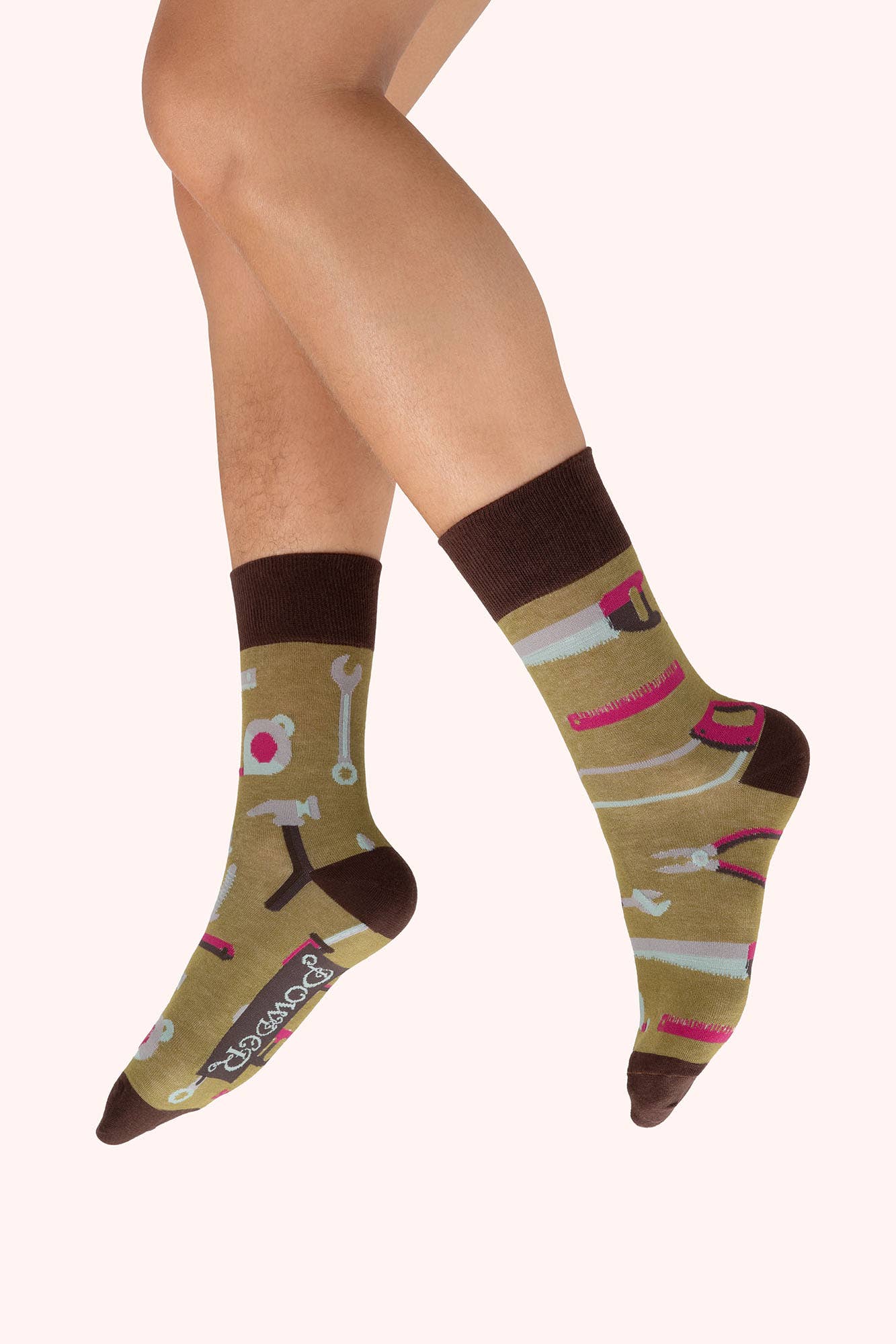 Tool Kit, Olive Men's Socks Powder Design inc - US
