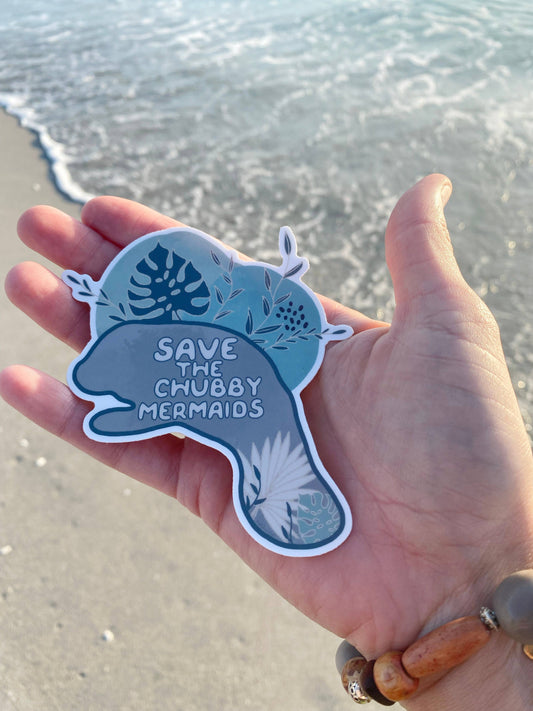 Chubby Mermaid Sticker