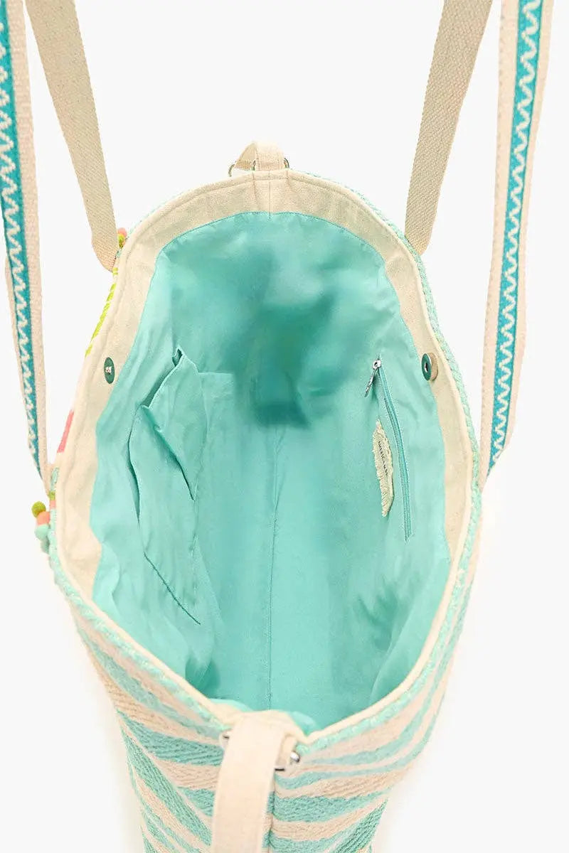 Palms Away Embellished Tote America & Beyond